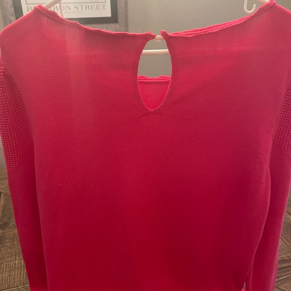 Loft button back sweater